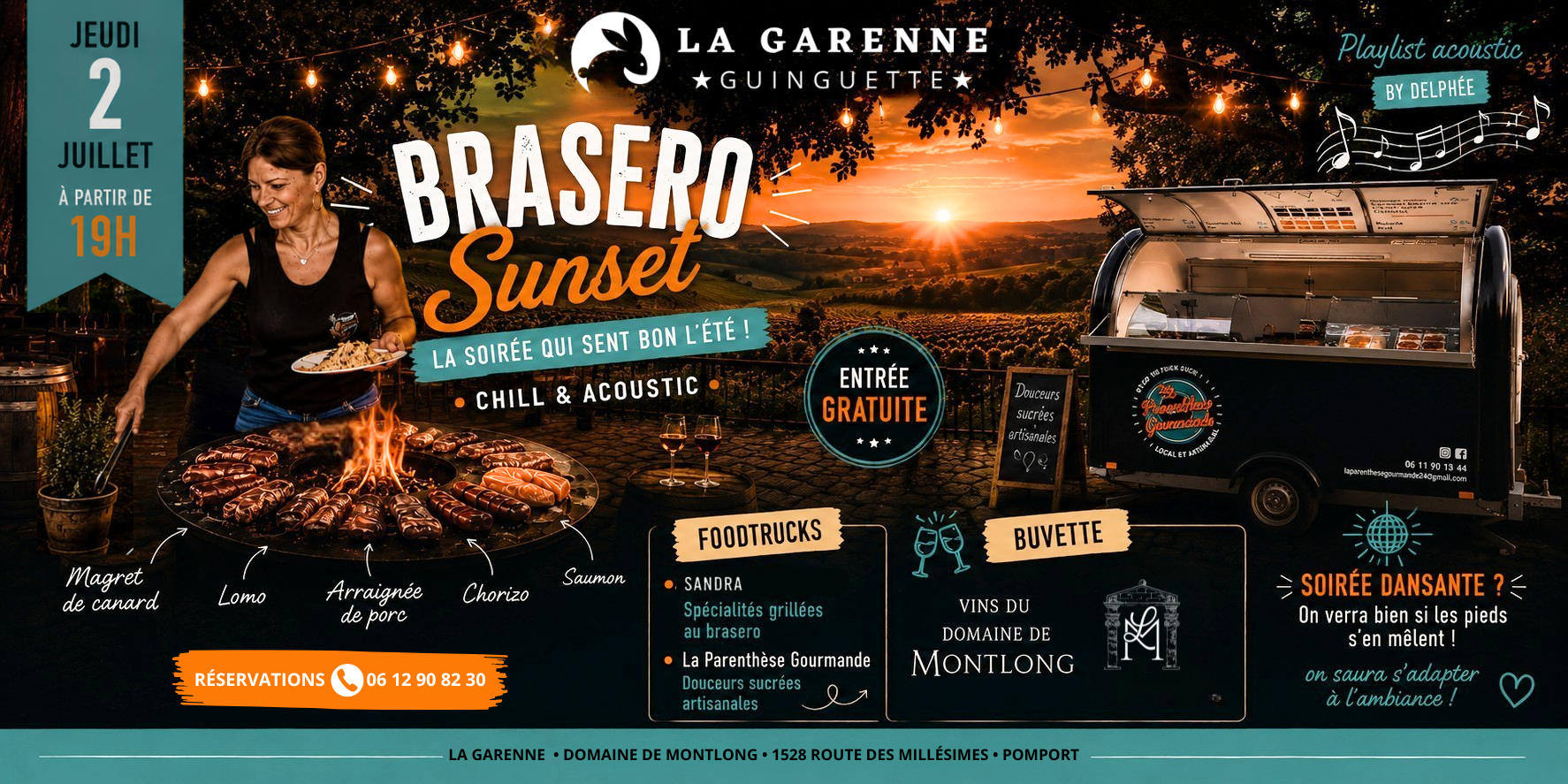 Soirée Brasero Sunset La Garenne Guinguette