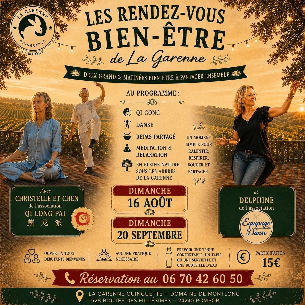 Matinée bien-être - Dimanche 20 septembre